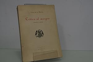 Imagen del vendedor de CRITICA AL MARGEN ENCINA JUAN DE LA 1924 a la venta por LIBRERIA ANTICUARIA SANZ