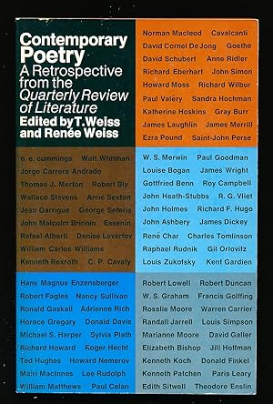 Bild des Verkufers fr Contemporary Poetry: a Retrospective From the 'Quarterly Review of Literature' zum Verkauf von Paradox Books USA
