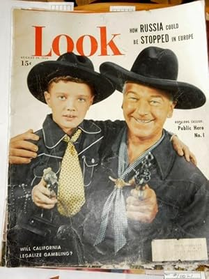 Seller image for Look: August 29, 1950; Vol. 14, No. 18; Hopalong Cassidy Cover for sale by Bristlecone Books  RMABA