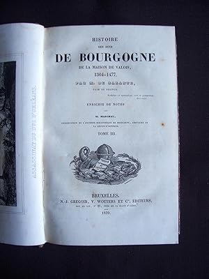 Seller image for Histoire des ducs de Bourgogne de la maison de Valois, 1364-1477 - T.3-4 for sale by Librairie Ancienne Zalc