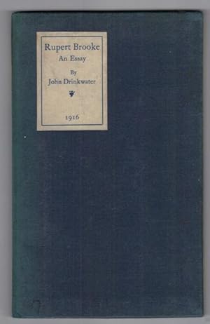 Rupert Brooke. An Essay