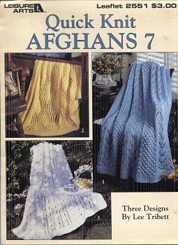 Quick Knit Afghans 7 Leaflet 2551