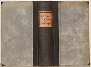 Seller image for Friedrich Schleiermacher's Philosophische Sittenlehre. for sale by Antiquariat  Braun