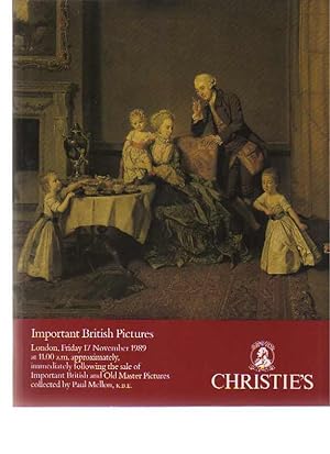 Seller image for Christies November 1989 Important British Pictures for sale by thecatalogstarcom Ltd