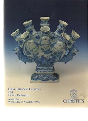 Christies 1989 European Ceramics, Dutch Delftware & Glass