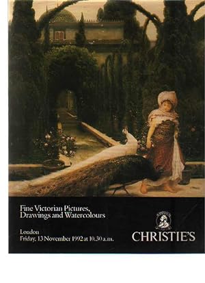 Seller image for Christies 1992 Fine Victorian Pictures, Drawings & Watercolours for sale by thecatalogstarcom Ltd