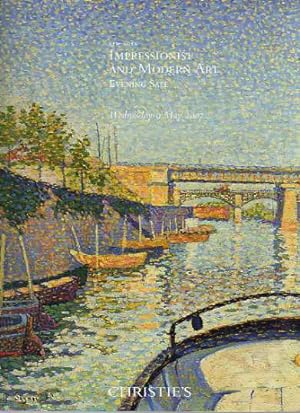 Seller image for Christies 9th May 2007 Impressionist & Modern Art - Evening Sale for sale by thecatalogstarcom Ltd