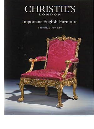 Christies July 1997 Important English Furniture