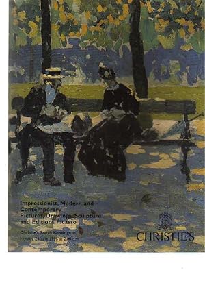 Seller image for Christies 1996 Impressionist Pictures Editions Picasso for sale by thecatalogstarcom Ltd