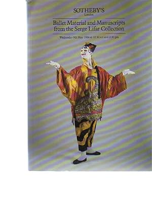 Sothebys 1984 Lifar Collection Ballet Material & Manuscripts