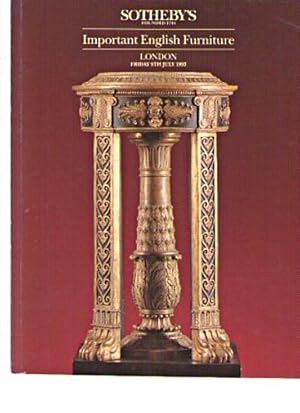 Sothebys 1993 Important English Furniture