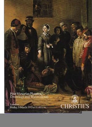 Seller image for Christies 1993 Fine Victorian Pictures, Drawings, Watercolours for sale by thecatalogstarcom Ltd