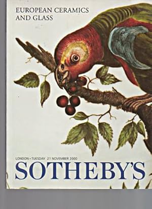 Sothebys November 2000 European Ceramics and Glass