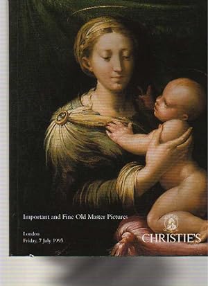 Christies 1995 Important and Fine Old Master Pictures