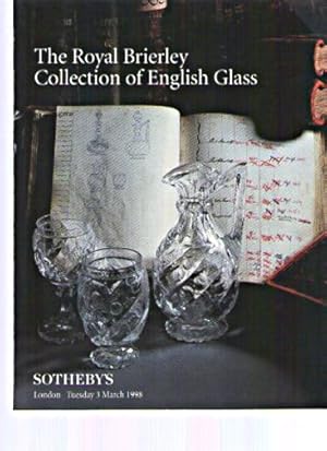 Sothebys 1998 Royal Brierley Collection of English Glass