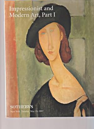 Seller image for Sothebys May 1997 Impressionist, Modern Art Part I for sale by thecatalogstarcom Ltd