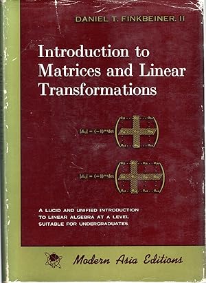 Seller image for Introduction to Matrices and Linear Transformations (Modern Asian Editions Series) for sale by Dorley House Books, Inc.