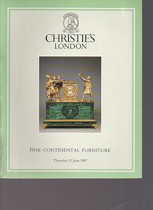 Christies 1987 Fine Continental Furniture