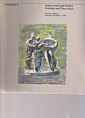 Seller image for Sothebys 1983 Impressionist & Modern Drawings, Watercolours for sale by thecatalogstarcom Ltd
