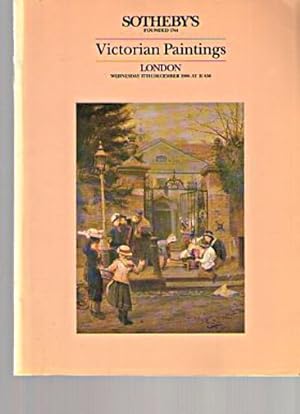 Seller image for Sothebys 1986 Victorian Paintings for sale by thecatalogstarcom Ltd