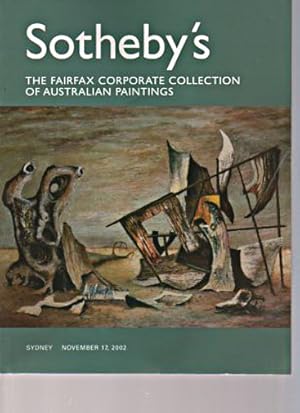 Sothebys 2002 Fairfax Collection of Australian Paintings