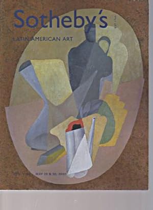 Seller image for Sothebys May 2002 Latin American Art for sale by thecatalogstarcom Ltd
