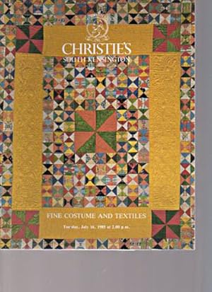 Christies July 1985 Fine Costume & Textiles