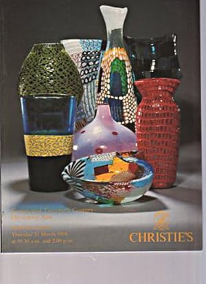Christies March 1994 Continental 20th Century Decorative Arts
