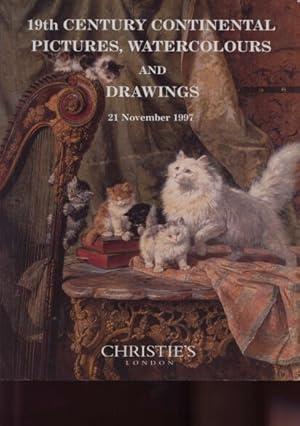 Seller image for Christies 1997 19th C Continental Pictures, Watercolours, for sale by thecatalogstarcom Ltd