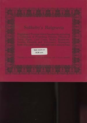 Sothebys 1979 English & Foreign Silver, Canes & Fans