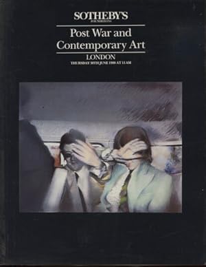 Sothebys June 1988 Post War and Contemporary Art