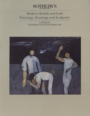 Seller image for Sothebys 1994 Modern British & Irish Paintings, Drawings & Sculp for sale by thecatalogstarcom Ltd