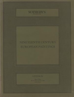 Seller image for Sothebys 1988 Nineteenth Century European Paintings for sale by thecatalogstarcom Ltd