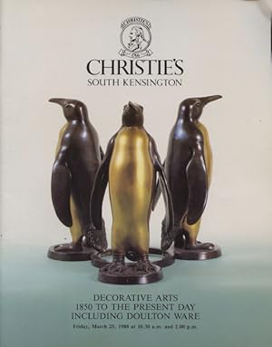 Christies 1988 Decorative Arts 1850 to Present Day, Doulton Ware