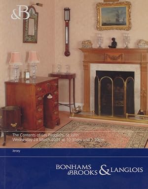 Bild des Verkufers fr Bonhams & Brooks 2001 Contents of Les Peupliers, St John zum Verkauf von thecatalogstarcom Ltd