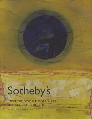 Seller image for Sothebys May 2007 Impressionist & Modern Art - Day Sale Afternoon for sale by thecatalogstarcom Ltd