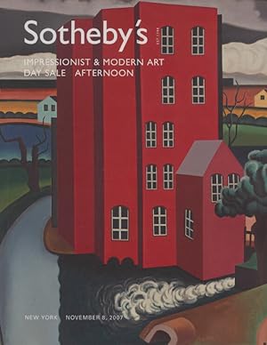 Seller image for Sothebys November 2007 Impressionist & Modern Art - Day Sale Afternoon for sale by thecatalogstarcom Ltd