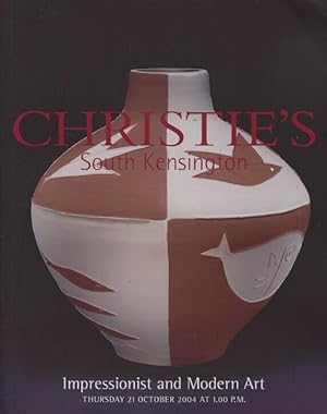 Seller image for Christies October 2004 Impressionist and Modern Art for sale by thecatalogstarcom Ltd