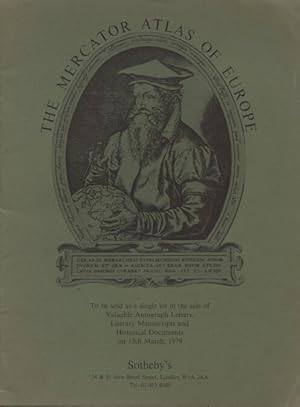 Sothebys March 1979 The Mercator Atlas of Europe