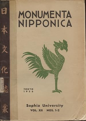 Monumenta Nipponica - Studies on Japanese Culture Past & Present Vol. XII 1956