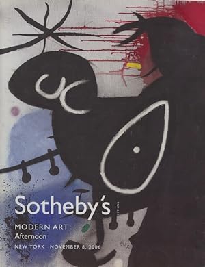 Seller image for Sothebys November 2006 Modern Art for sale by thecatalogstarcom Ltd