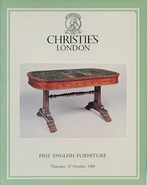 Christies October 1988 Fine English Furniture