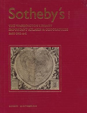Seller image for Sothebys Oct 2005 Wardington Library Important Atlases & Geographies Part One HB for sale by thecatalogstarcom Ltd