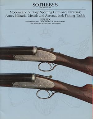 Sothebys April 1987 Modern & Vintage Sporting Guns & Firearms, Arms, Militaria