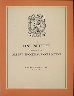 Christies November 1980 Fine Netsuke formerly in the A. Brockhaus Collection