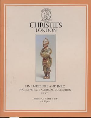 Christies October 1984 Fine Netsuke & Inro Private American Collection Part 2
