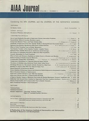 AIAA Journal: Volume 1, Numbers 1-12, January to December 1963. Twelve Issues.