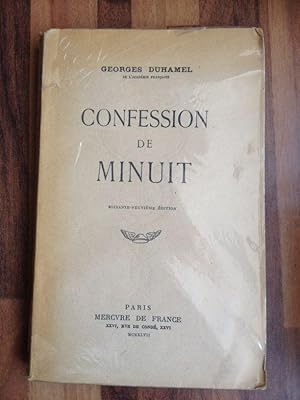 Image du vendeur pour Confession de minuit mis en vente par Librairie des Possibles