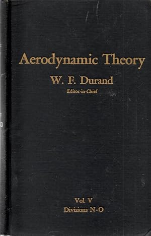 Imagen del vendedor de Aerodynamic Theory Volume V Divisions N through O a la venta por Book Booth