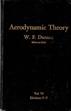 Imagen del vendedor de Aerodynamic Theory Volume VI Divisions P through T a la venta por Book Booth